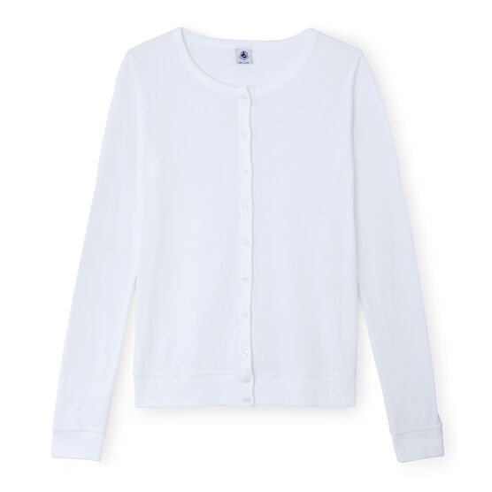 Cardigan donna bianco ECUME