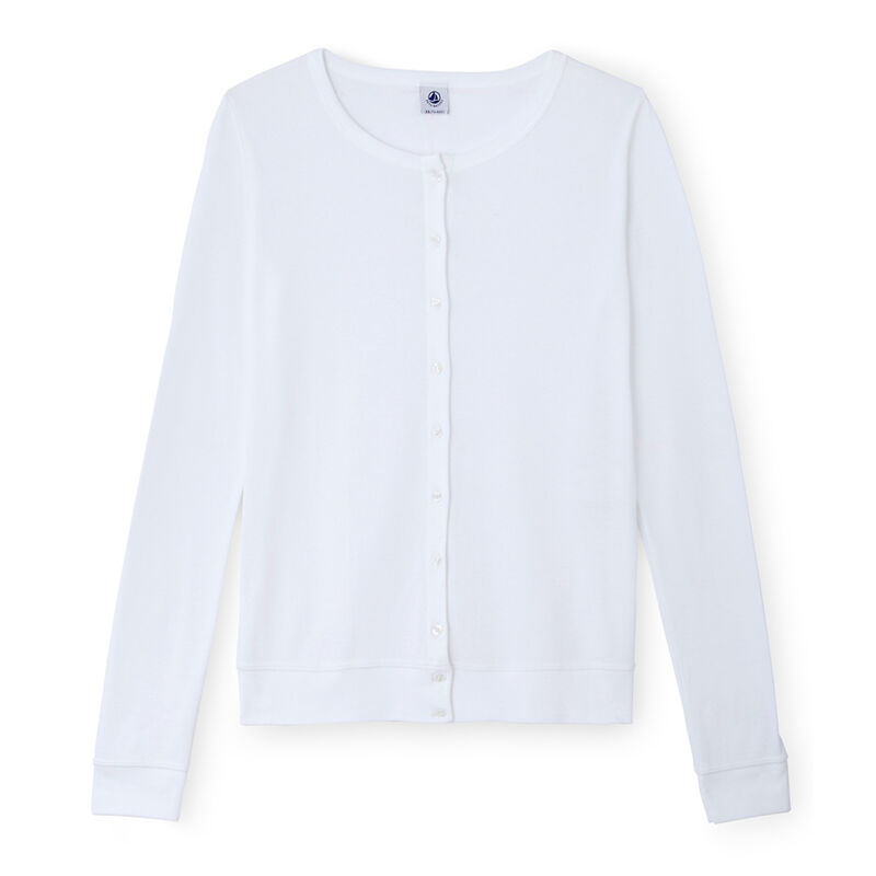 Cardigan donna bianco ECUME