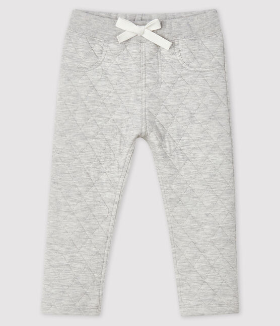 Pantalone in tubique bebè maschio grigio BELUGA CHINE