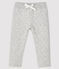 Pantalone in tubique bebè maschio grigio BELUGA CHINE