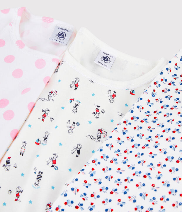 Confezione da 2 pigiami bambina in cotone multicolore