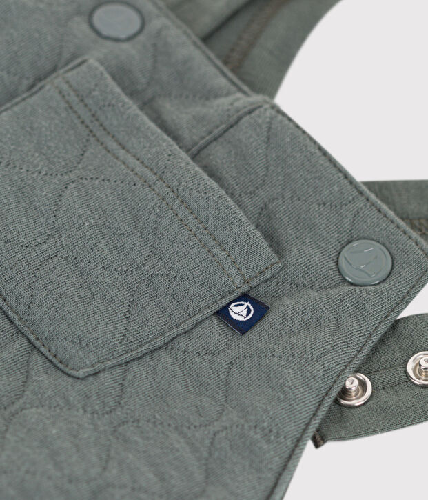 Salopette lunga in tubique trapuntato per beb&egrave; THUYA