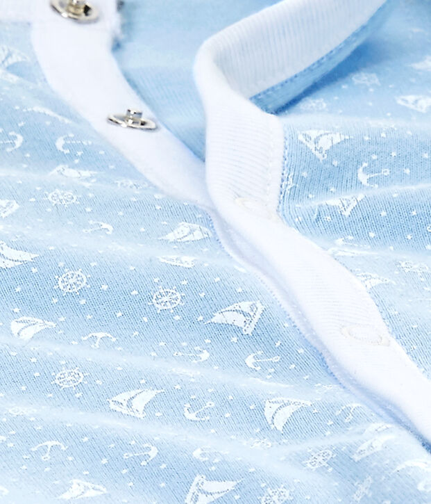 Combisac beb&eacute; unisex 2 in 1 blu/bianco