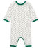 Tutina pigiama bambina a costine bianco MARSHMALLOW/blu MEDIEVAL