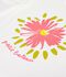T-shirt a maniche corte in cotone bambina bianco