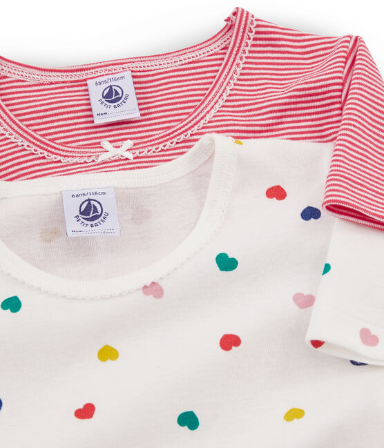 Duo t-shirt bambina maniche corte variante 1