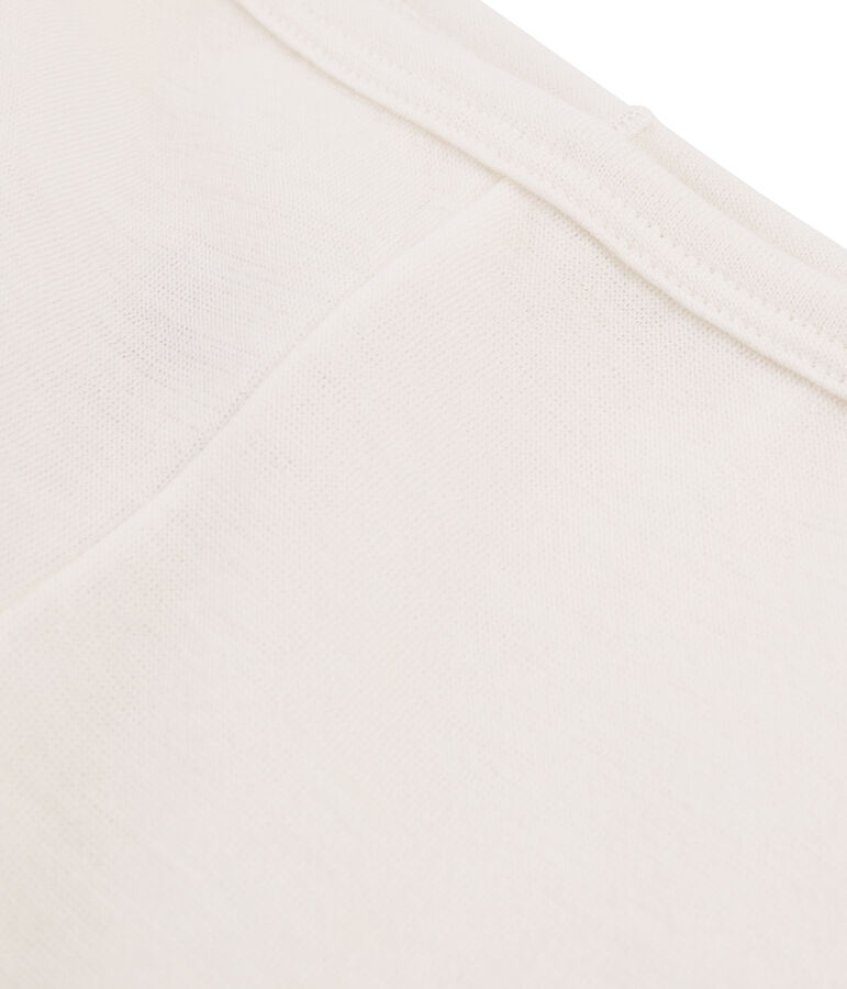 Leggings bambino in lana e cotone beige