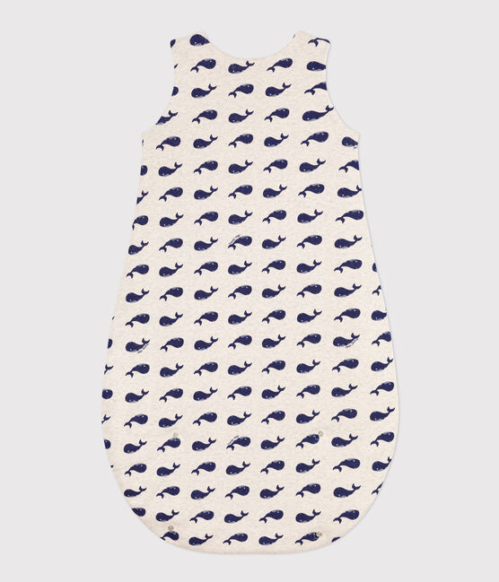 Sacco nanna neonato in cotone con balena TOG 2 beige MONTELIMAR/blu MEDIEVAL