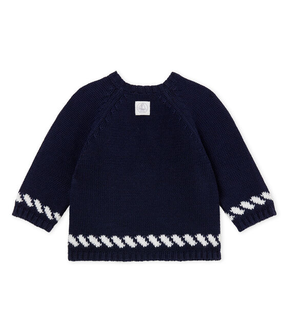 Pull bebè maschio blu SMOKING