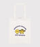 Borsa tote Monsieur Madame in cotone bianco MARSHMALLOW