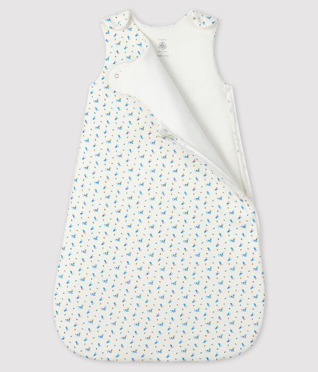 Sacco nanna beb&egrave; a costine bianco/multicolore