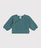 Cardigan in lana e cotone neonato verde PAUL