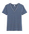 T-shirt iconica donna blu/bianco