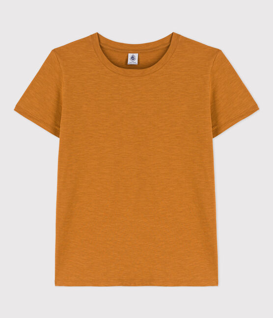 T-shirt LE DROIT girocollo in cotone donna marrone TOAST