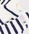 Completo in maglia a righe neonato blu/blu