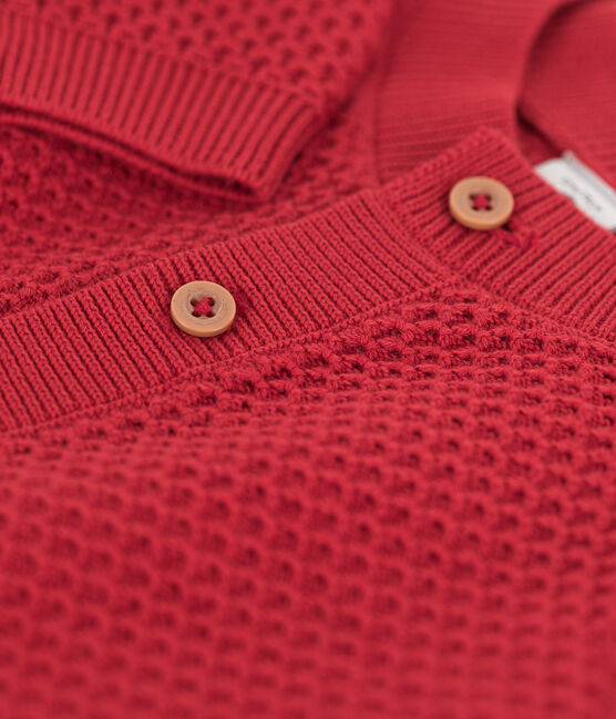 Cardigan in maglia di cotone per neonati STOP