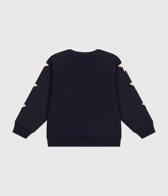 Maglia in caldo tessuto felpato bambino blu SMOKING