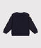 Maglia in caldo tessuto felpato bambino blu SMOKING