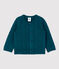 Cardigan in lana e cotone bebè. verde PINEDE
