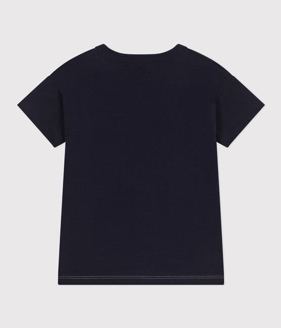 T-shirt bambino in jersey blu SMOKING/bianco MULTICO