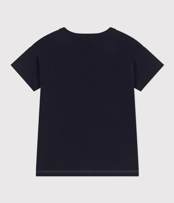 T-shirt bambino in jersey blu SMOKING/bianco MULTICO
