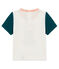 T-shirt mc bebè maschietto fantasia bianco MARSHMALLOW/verde PINEDE CN