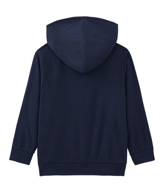 Felpa con cappuccio bambino blu SMOKING