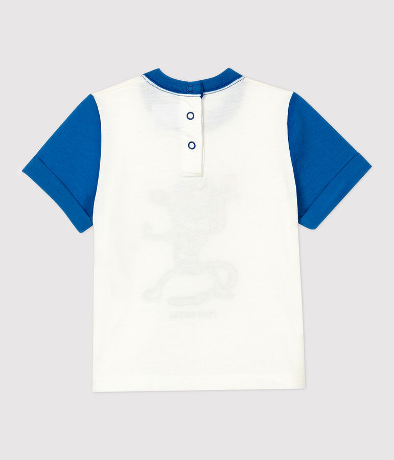 T-shirt in cotone beb&egrave;. bianco