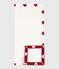 Coperta nascita in cotone bianco MARSHMALLOW/rosso TERKUIT
