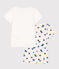 Confezione da 2 t-shirt a maniche corte bambina in cotone motivo cuore variante 1