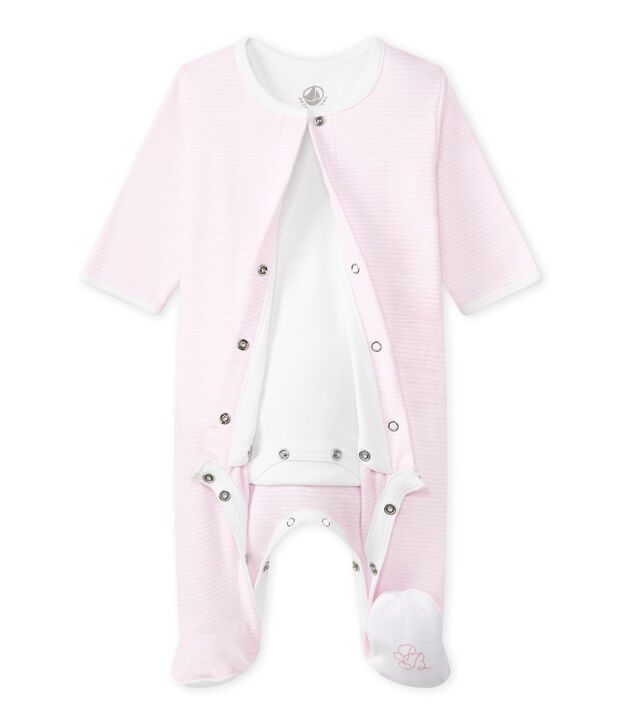 Bodygiama Beb&eacute; unisex rosa/bianco