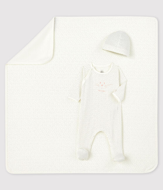 Cofanetto regalo nascita bimba a coste variante 1