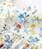 Tutina corta bebè in popeline a fiori bianco MARSHMALLOW/bianco MULTICO
