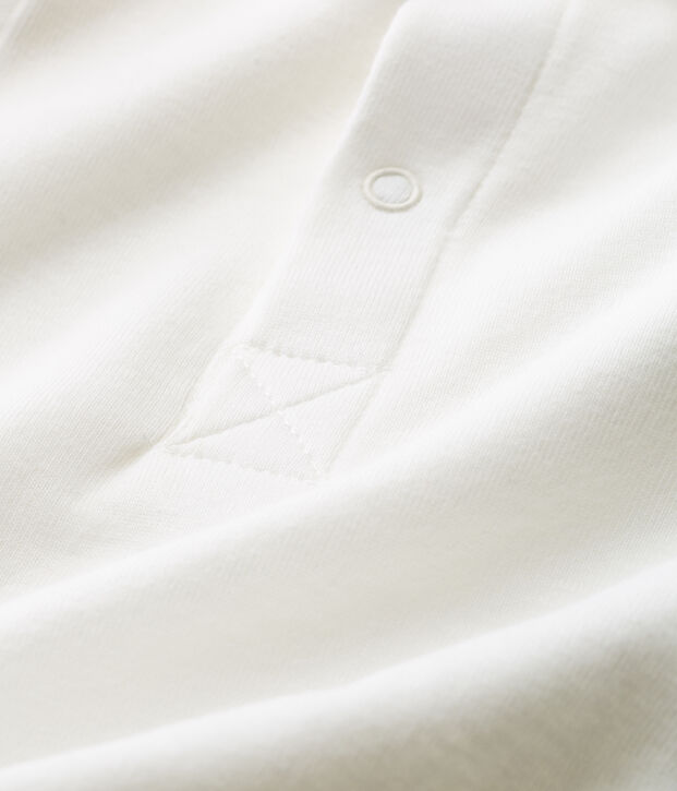 Body con colletto a polo beb&egrave; maschietto bianco