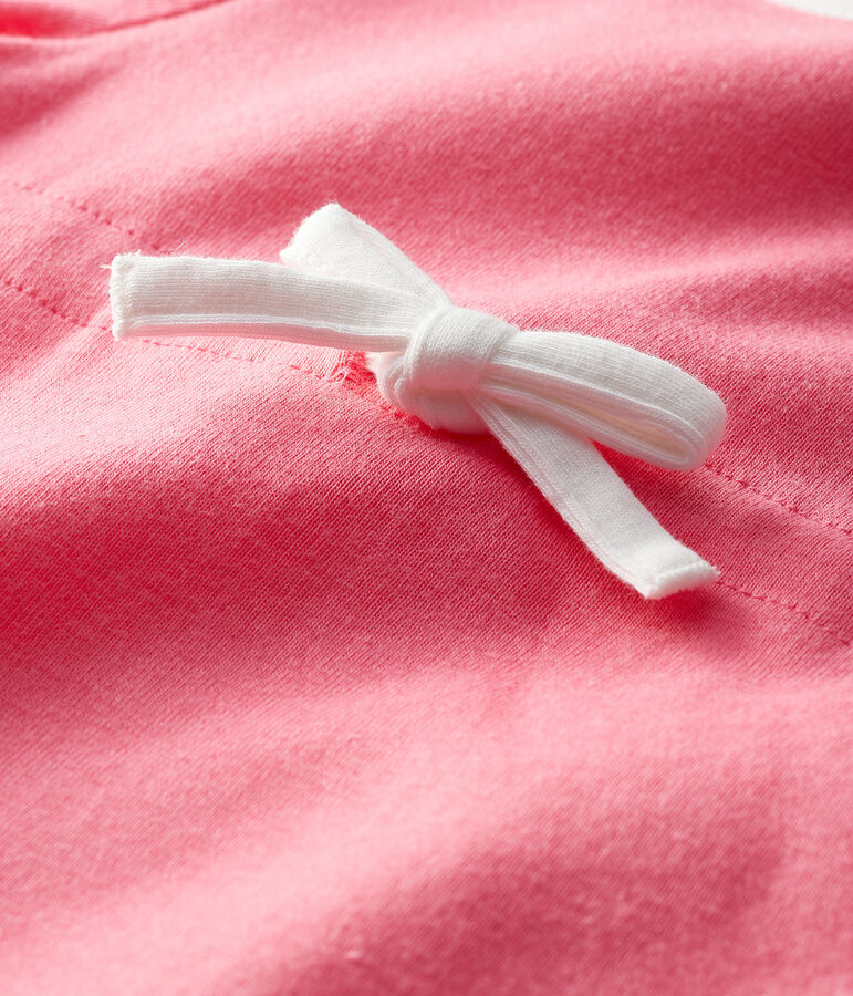 Abito body manica corta beb&egrave; femmina rosa CUPCAKE