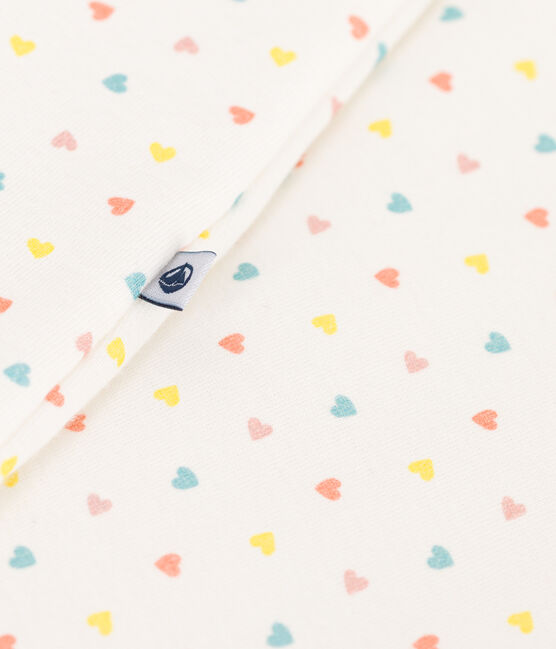 Sacco nanna neonato in cotone con stampa TOG 1 bianco MARSHMALLOW/bianco MULTICO