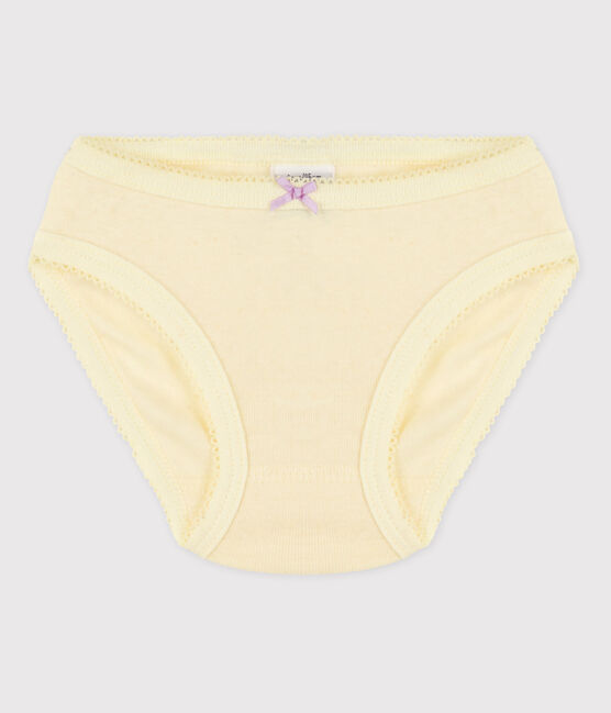 La mutandina in cotone per bambina giallo CITRONEL