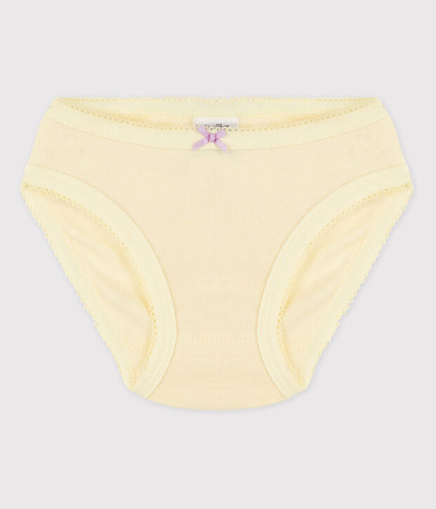 La mutandina in cotone per bambina giallo