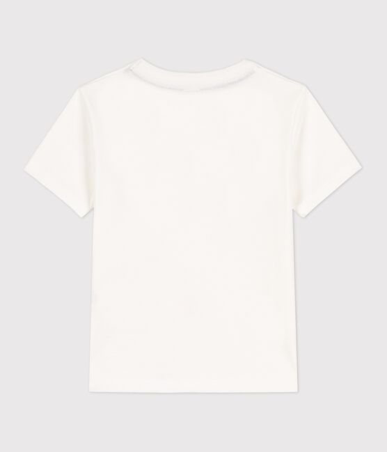 T-shirt  maniche corte in cotone bambino bianco MARSHMALLOW