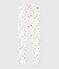 Leggings in cotone stampato a fiori bambina bianco MARSHMALLOW/bianco MULTICO