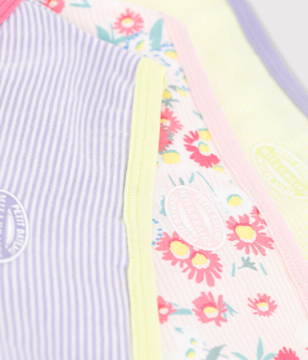 Trio slip bambina multicolore