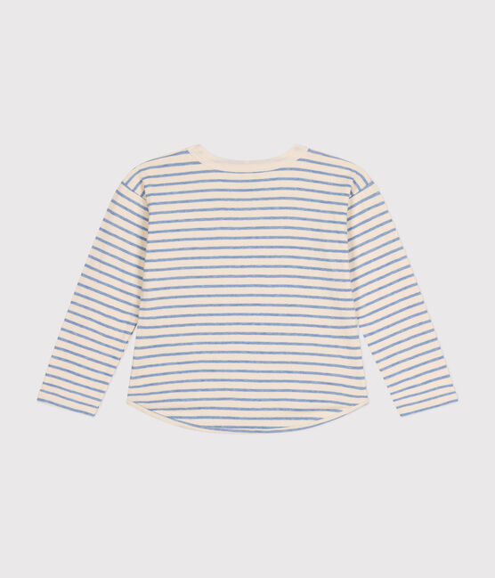 T-shirt a maniche lunghe in tubique bambino bianco AVALANCHE/ SKY CHINE