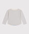 T-shirt a maniche lunghe in tubique bambino bianco AVALANCHE/ SKY CHINE
