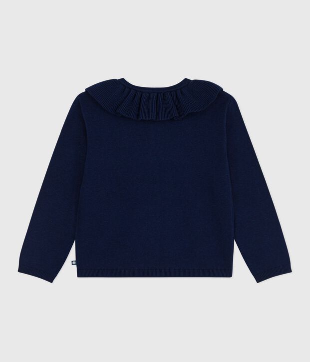 Cardigan in misto lana e cotone tinta unita bambina SOIR