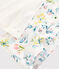 Pigiama fiori primaverili ragazza-donna in cotone bianco MARSHMALLOW/bianco MULTICO