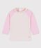 T-shirt anti-UV ecoresponsabile bebè femmina/maschio rosa MINOIS/bianco MARSHMALLOW