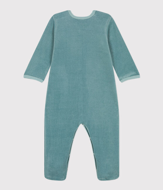 Pigiama bebè orso in ciniglia verde BRUT