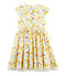Vestito a maniche corte bambina bianco MARSHMALLOW/bianco MULTICO