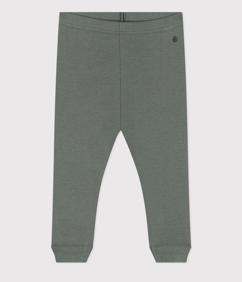 Leggings in cotone per beb&egrave; verde