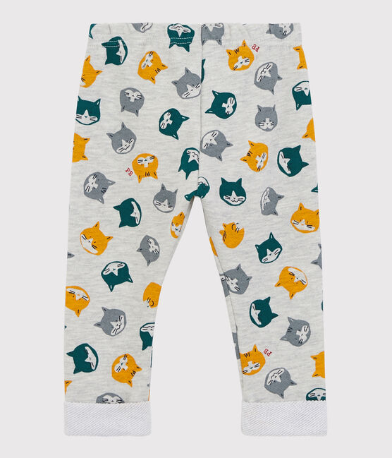Pantaloni in molleton bebè. grigio BELUGA/bianco MULTICO